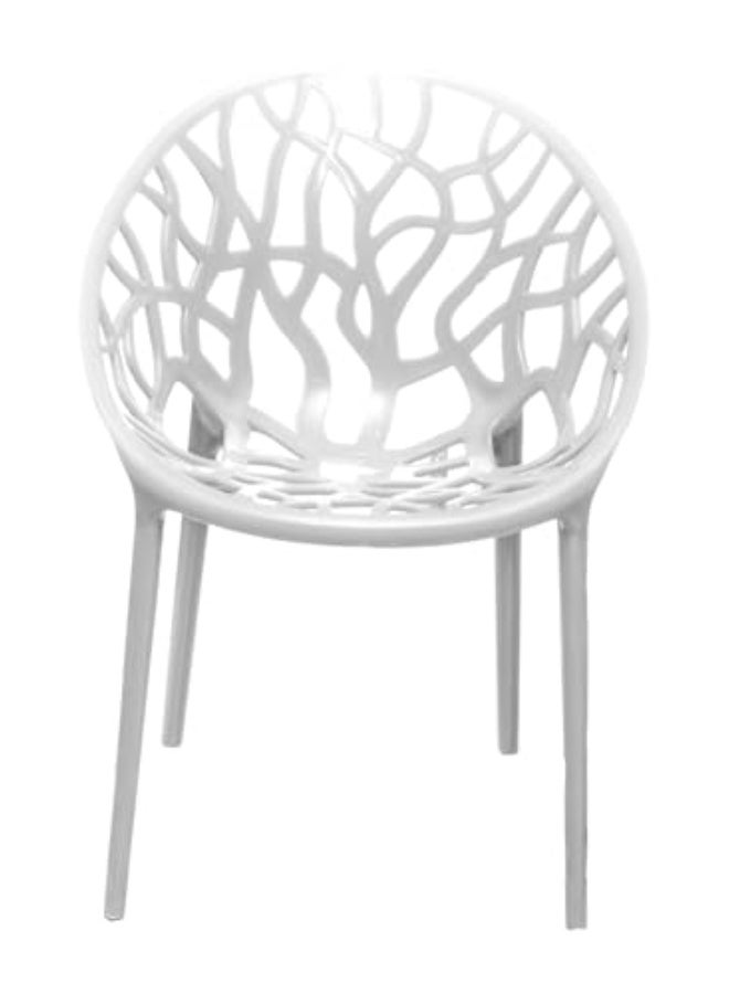 كرسي مارسيليا من خورشيد بلاست للبلاستيك - أبيض